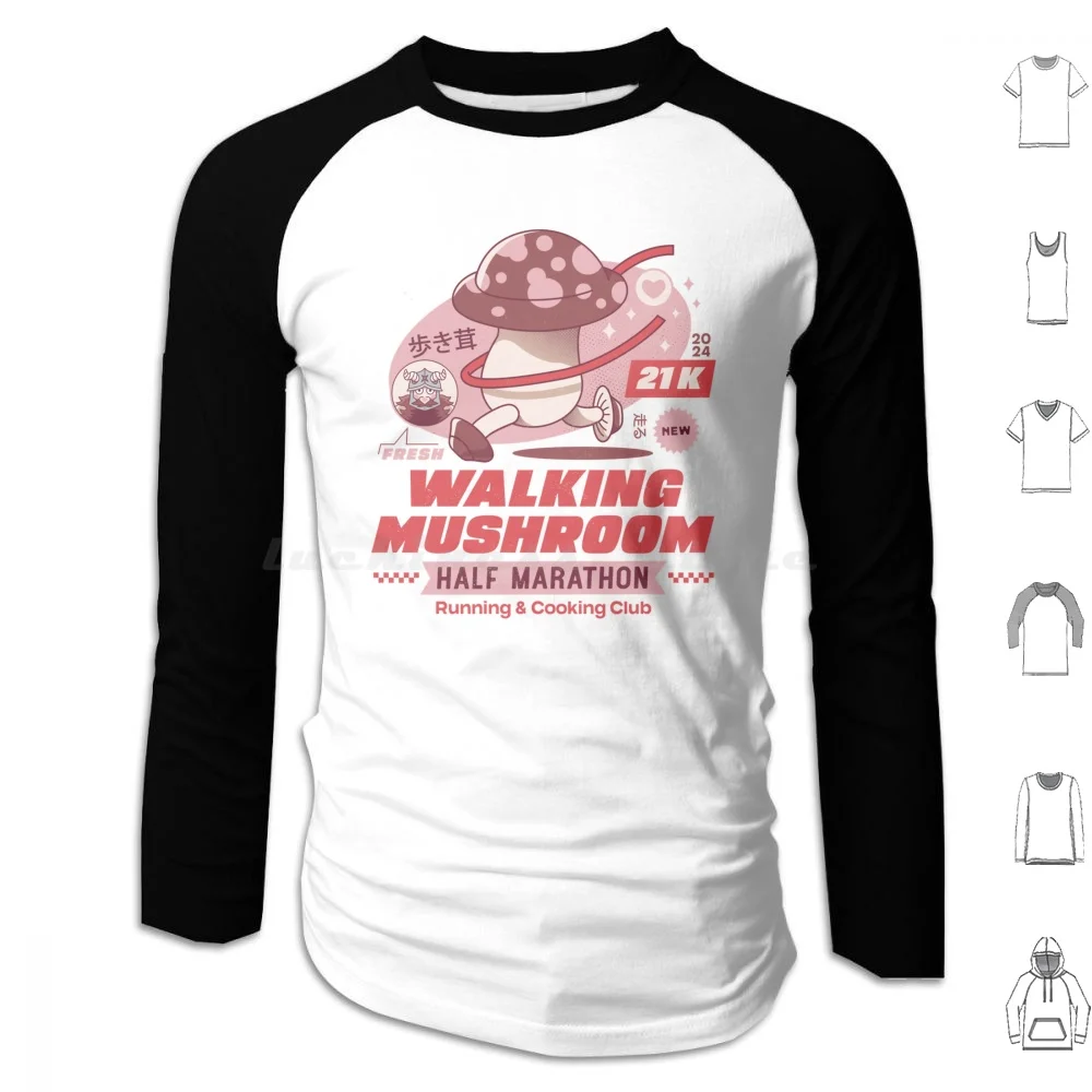 Walking Mushroom Marathon Hoodies Long Sleeve Delicious In Meshi Walking Mushroom Marcille Donato Falin Touden Laios