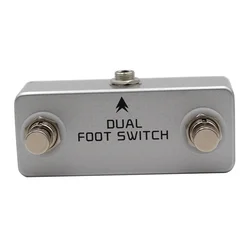 Mosky Dual Latching Footswitch Guitar Pedal,Dual Foot switch for Amps or Effects Pedals