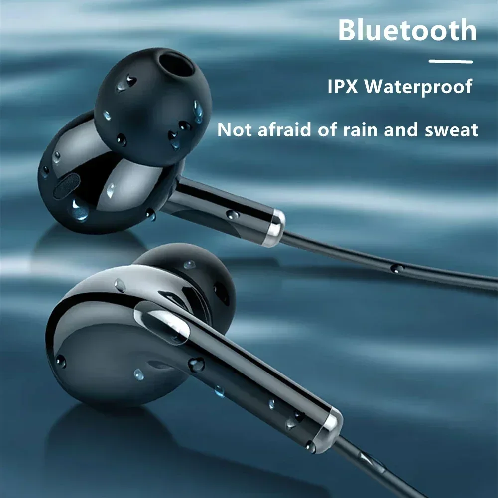 Neckband Earphones Bluetooth 5.0 In-ear Running Headset IPX Waterproof Sport Earbuds Stereo Earpiece For IOS Xiaomi Samsung