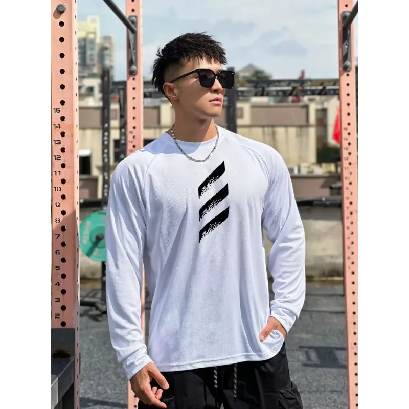 

Fitness Basketball T-shirt, Training Clothes, Loose Long Sleeved Mesh Sportswear, Spring and Summer Sportswear, New Styles