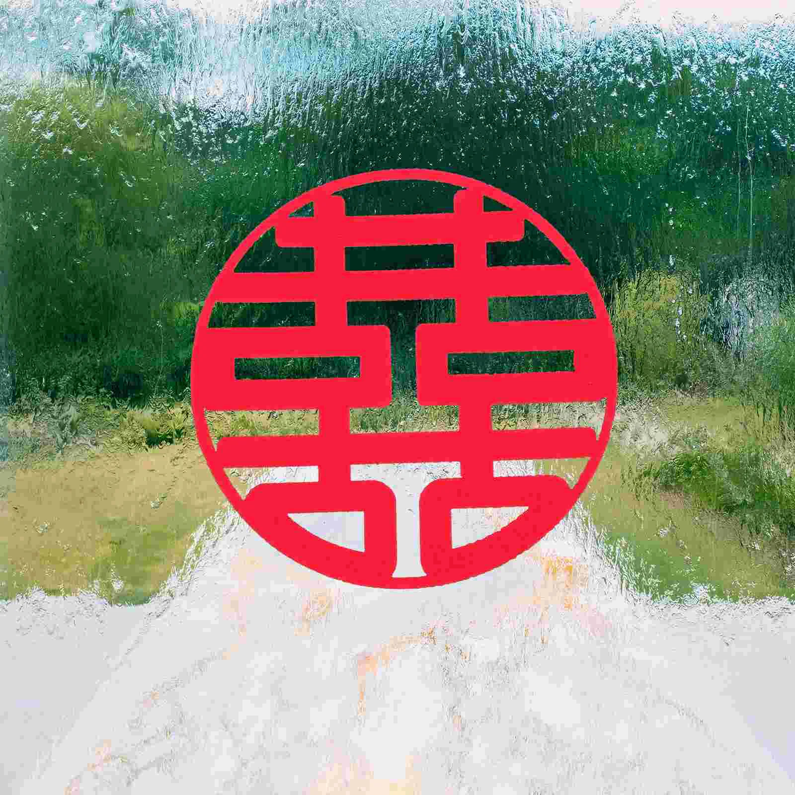 30 Pcs Decor for Table Happy Word Stickers Diamond Chinese Xi Decorations Number Cake Tins