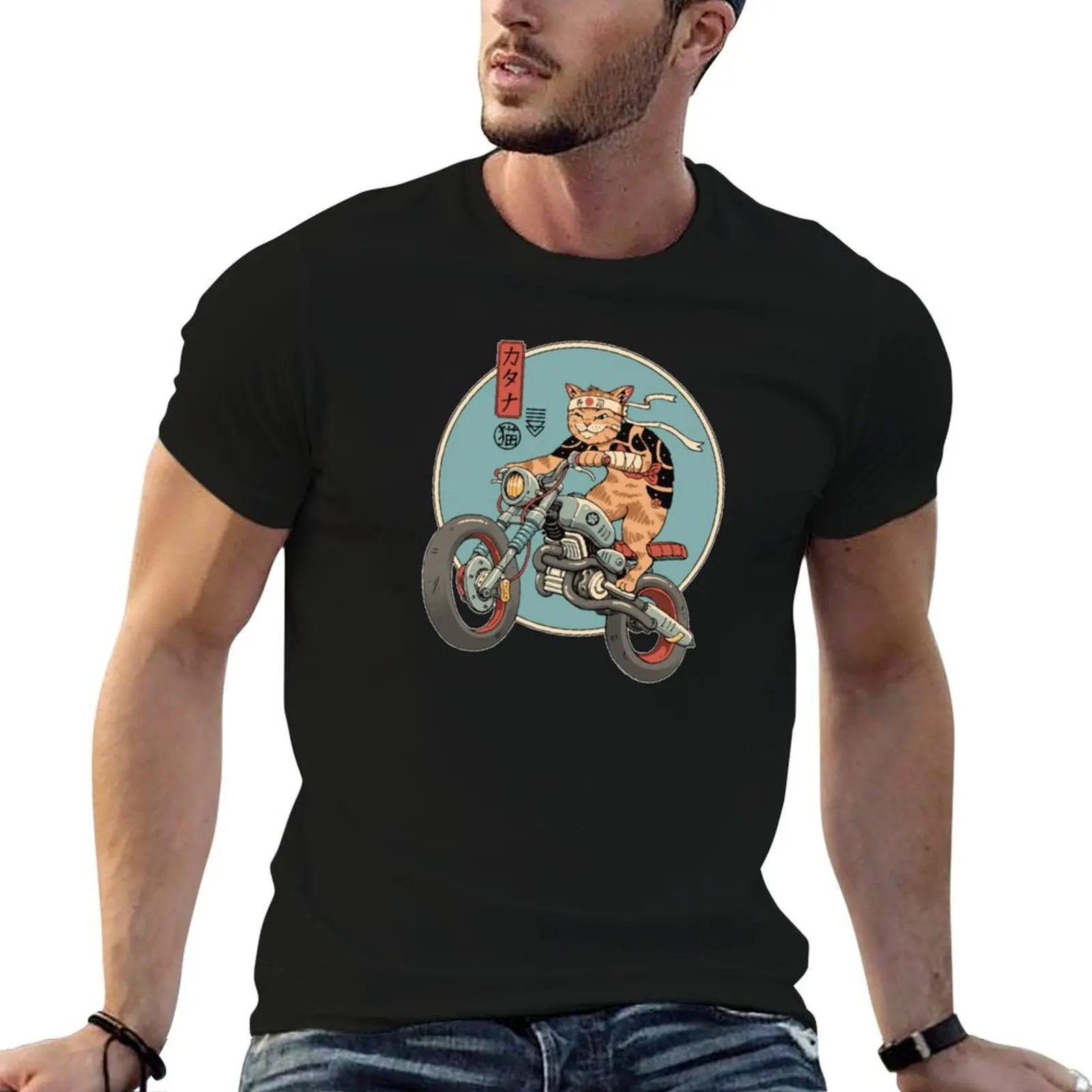 

Catana Motorcycle T-Shirt vintage summer tops mens graphic t-shirts big and tall