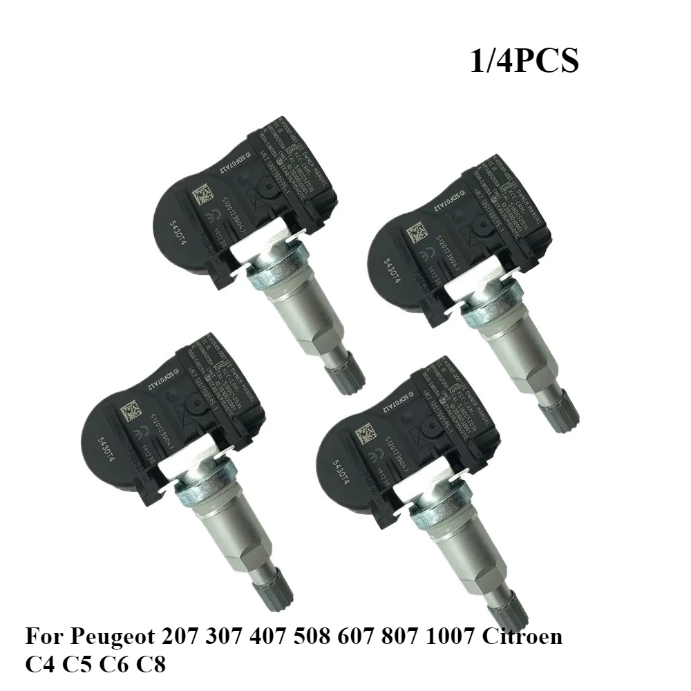 

5430T4 Датчик давления в шинах TPMS для Peugeot 207 307 407 508 607 807 1007 Citroen C4 C5 C6 C8 543093 9673198580 9634866180 НОВЫЙ
