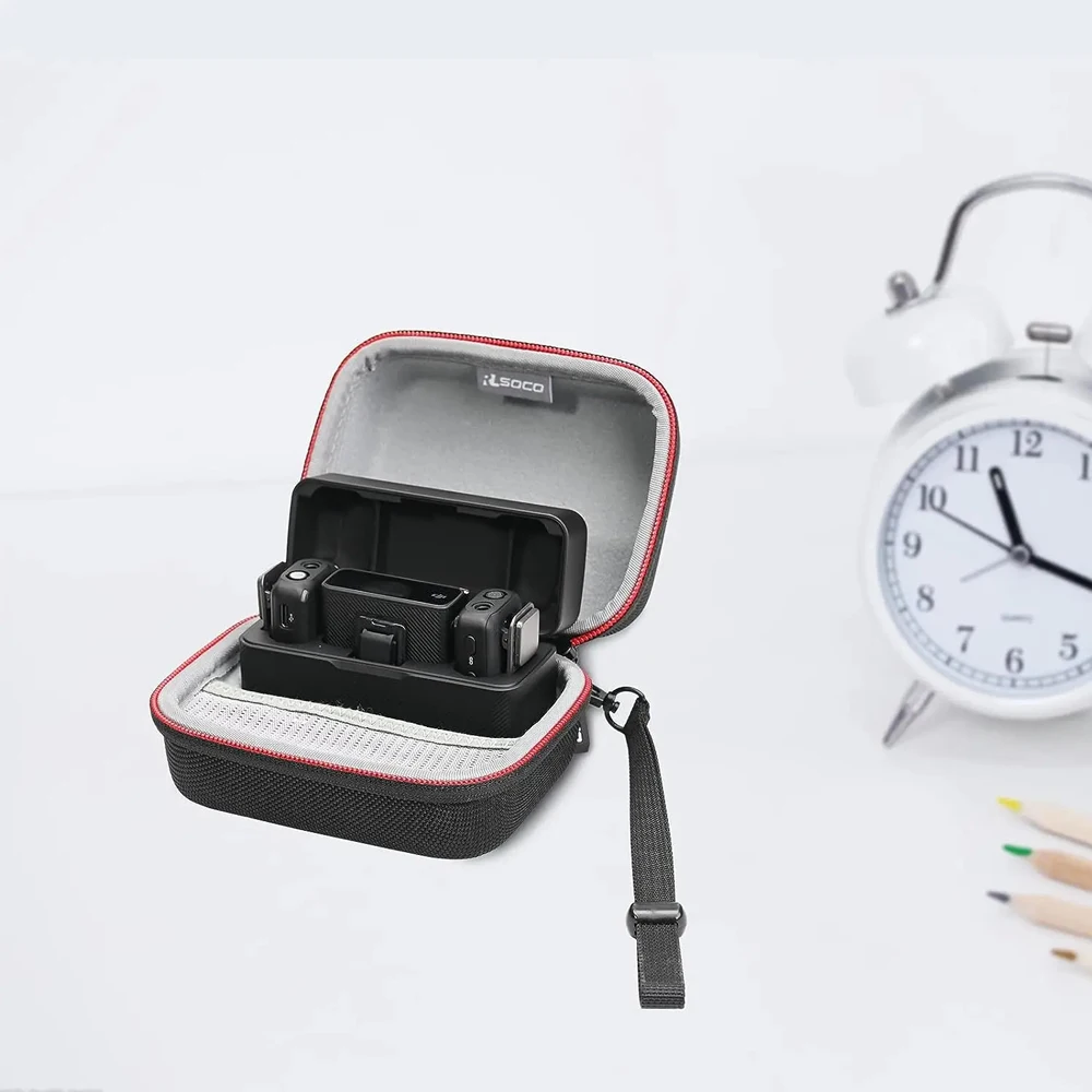 Hard Case for DJI Mic Wireless Lavalier Microphone, Handheld Bag Hard Shell Protective Traveling Case Bag For DJI Accessories