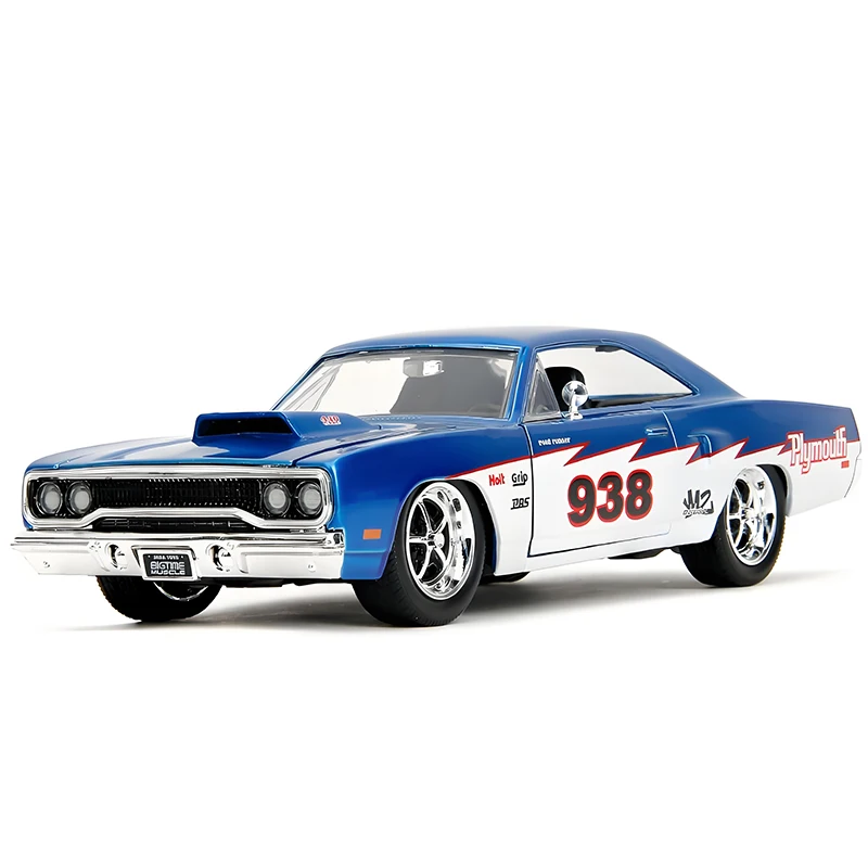 JADA 1:24 プリムス ロードランナー 1970 合金製ダイキャストカー & おもちゃの車両 車のモデル ミニチュアスケールモデルカー 子供向け