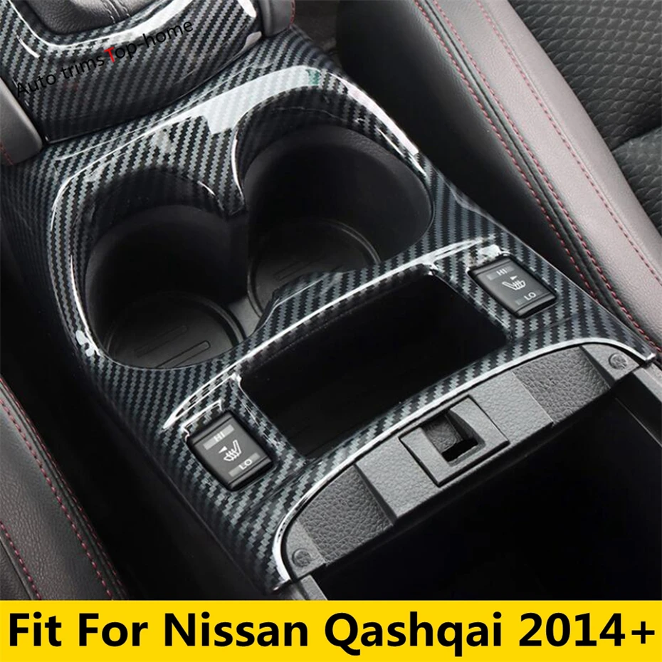 

Center Console Gear Shift Box Panel Water Cup Holder Decor Frame Cover Trim For Nissan Qashqai J11 2014 - 2020 Car Accessories