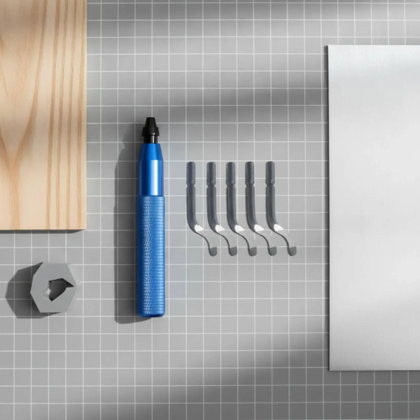 Deburring Tool with Manual Metal Deburring Tool Knurled for Metalworking - view 5