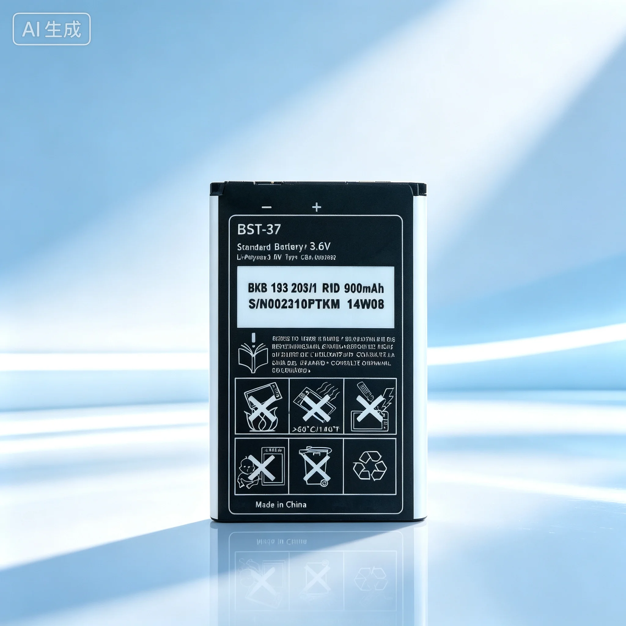 Battery BST-37 for Sony Ericsson D750 D750i J100 J100c J110c J220c J230 J230c  5pcs