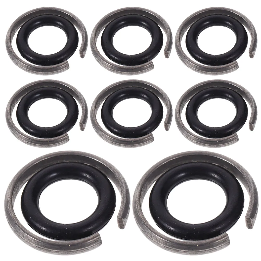 

8Sets Impact Wrench Socket Retainer Ring Kit with O-Ring for 12.5mm Square Drive Electric Air Tools High Strength Rubber