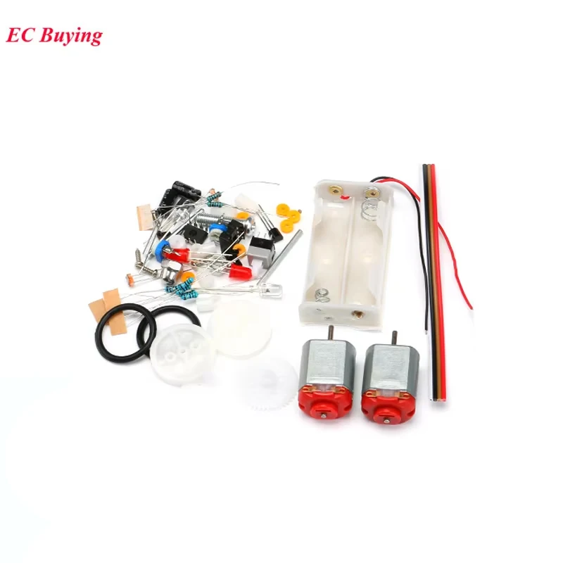 1Pcs D2-5 Intelligent Tracking Line Car DIY Kit TT Motor Electronic Assembly Smart Automobile Part Car Electronic Diy Kit