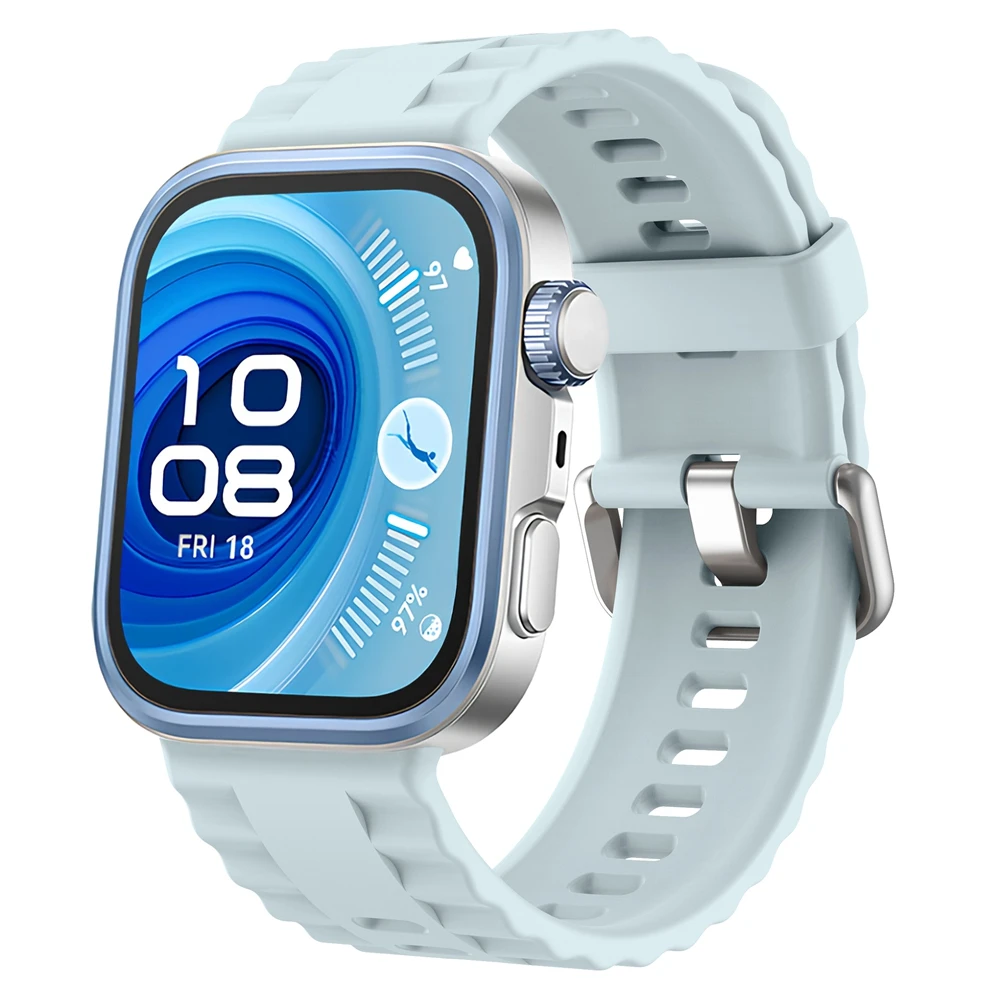 Cinturino in silicone Wave adatto per Huawei Watch Fit 4 Pro Smartwatch cinturino di ricambio compatibile per Huawei Watch Fit 4 3