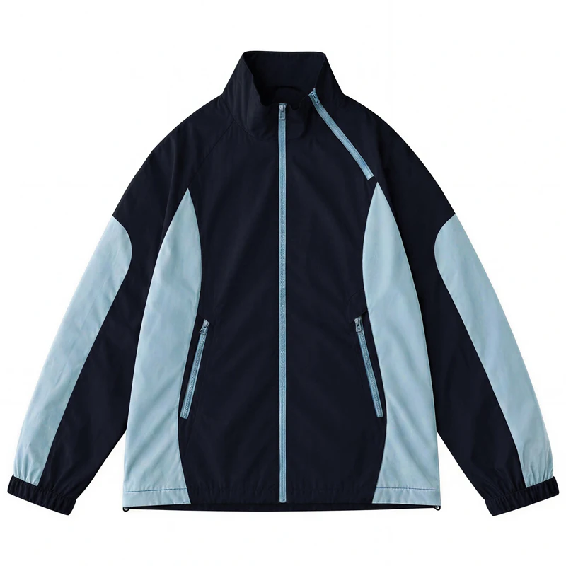 Man Black Windbreaker Windproof Waterproof For 2026 Spring Autumn Zip Up Jacket Men's Streetwear Bomber Clothes OverSize 5XL 6XL