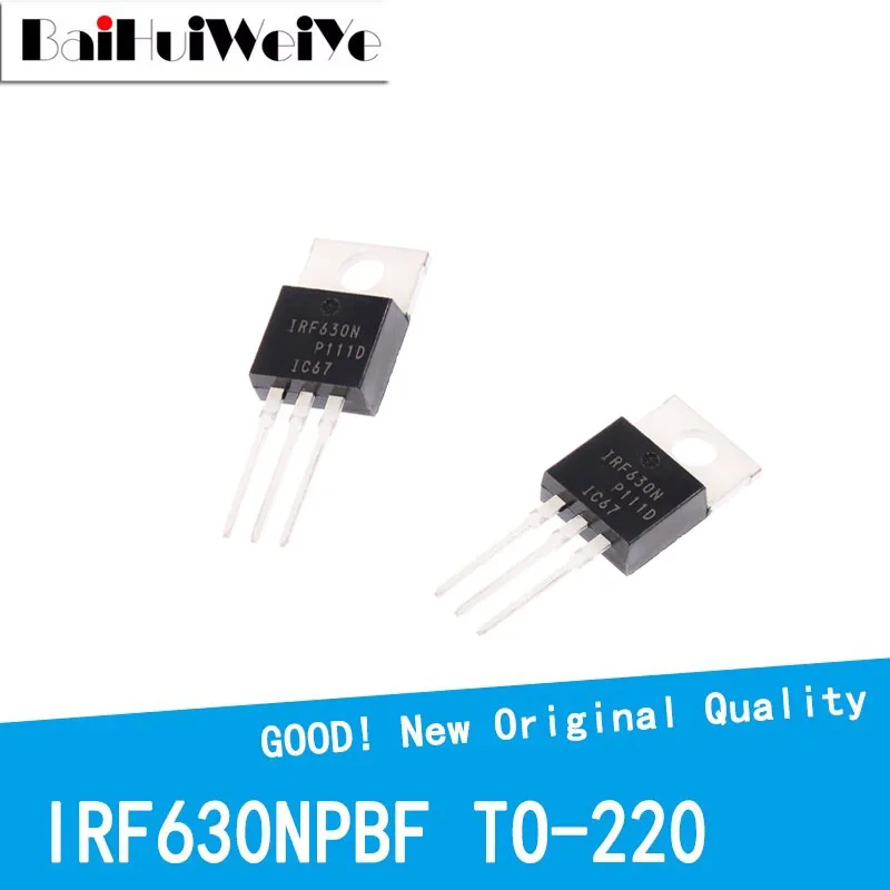 10PCS/LOT IRF630NPBF IRF630N 200V9.5A TO-220 Transistor MOSFET New Good Quality Chipset