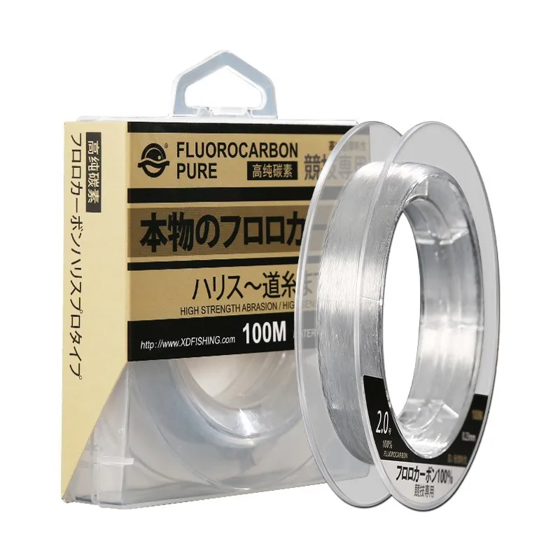 

99% Fluorocarbon Fishing Line 100M Japanese Imported Carbon Fiber Line 1-25kg Monofilament Sinking Line Sea fishing Pesca