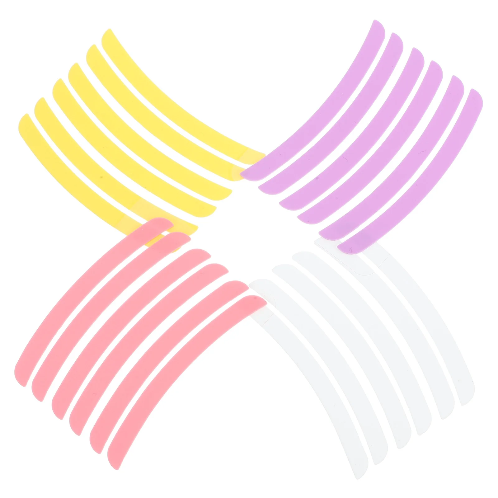 

12Pairs Eyelash Perming Pads Silicone Lash Lift Tapes Long-Lasting Natural Curl Beauty Tool for Salon and Home Use Lash Lifting