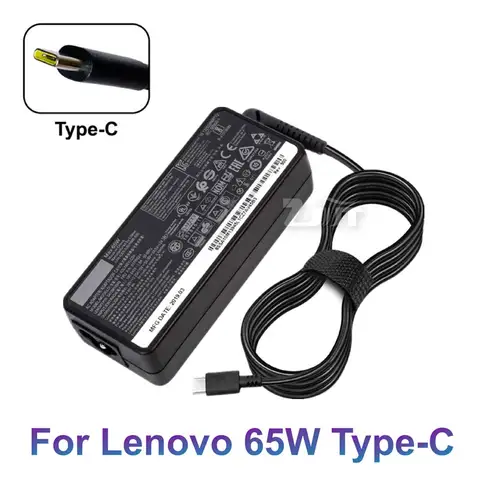 20V 3.25A 65W USB Type-C AC Laptop Power Adapter Charger For Lenovo Thinkpad X1 carbon Yoga X270 X280 T580 P51 P52s E480 E470 S2