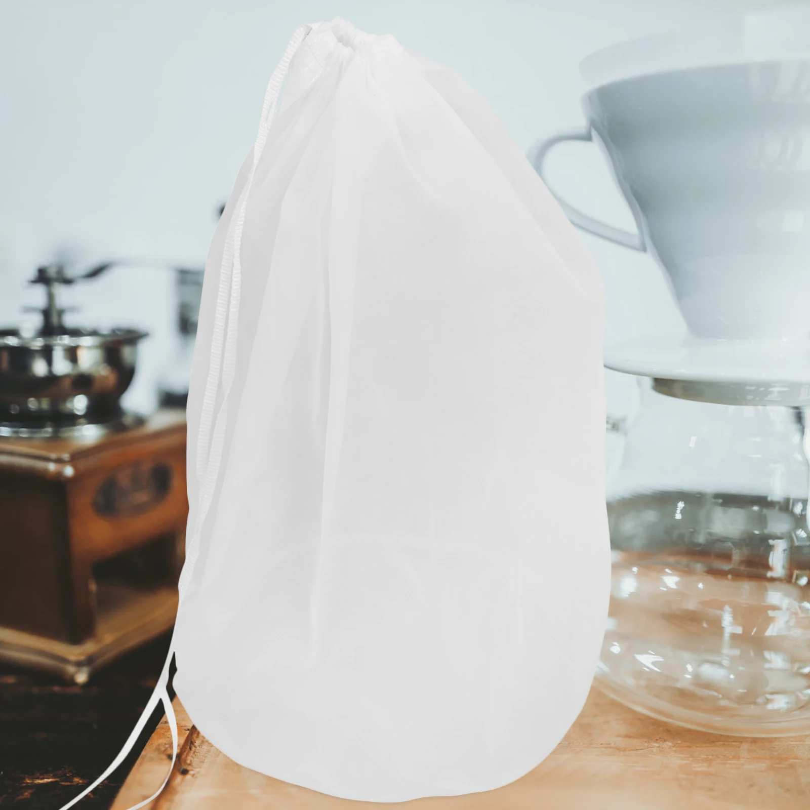 

Filter Bag Filtering Strainer Bags with Breathable Mesh Milk Nut Cloth Food for Making