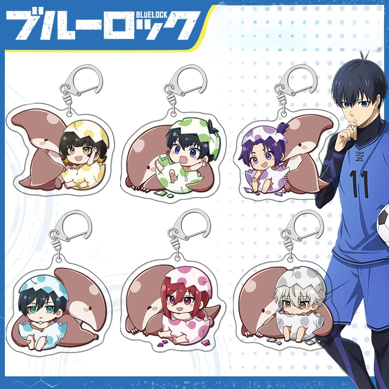 Isagi Yoichi Chigiri Hyoma Bachira Meguru Kuon Wataru Popular Anime Peripherals Small Dinosaur Egg Baby Series Acrylic Keychain