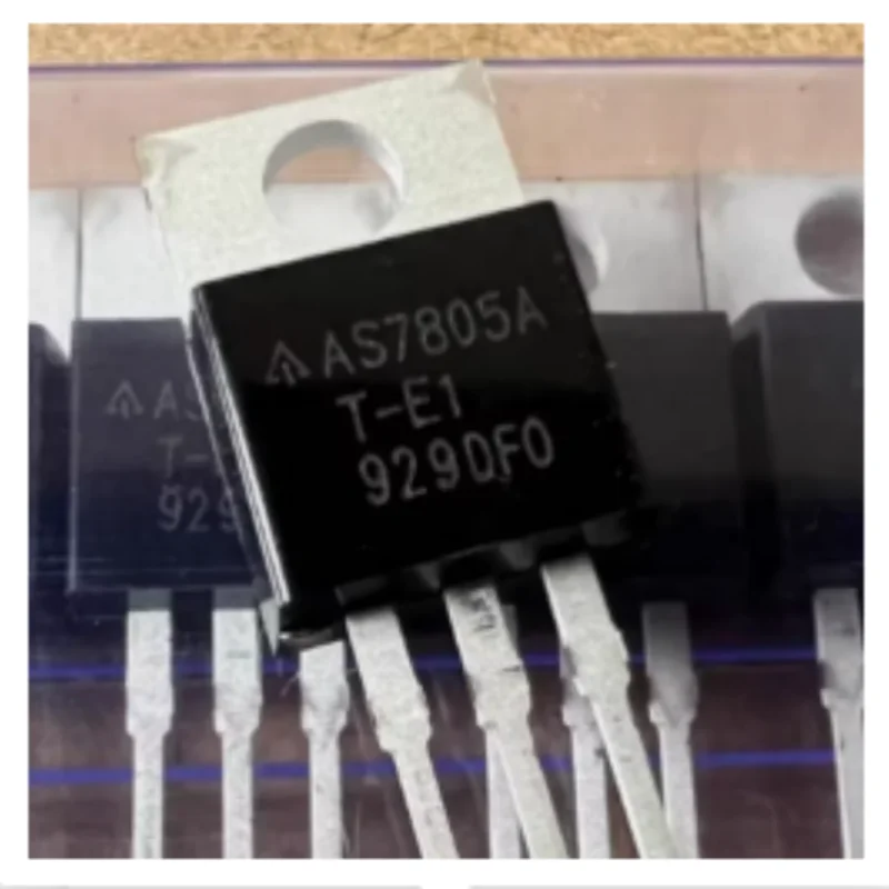 10PCS AS7805AT‑E1 TO‑220‑3 Fixed Linear Voltage Regulator 5V 1A Over‑Temperature Short‑Circuit Protection For DC Power