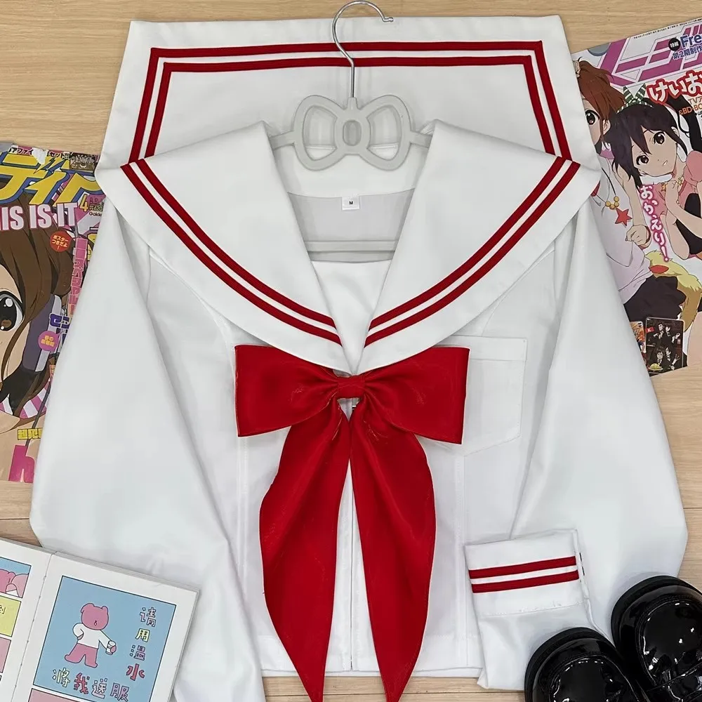 Japanese School Uniform Cosplay Sailor Outfit for Party Sailor Fuku Short Sleeve High School Girls Korean Students Jk Uniforms