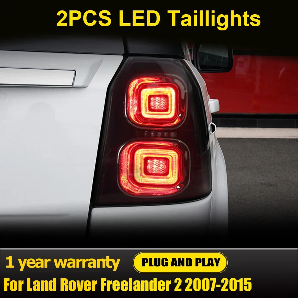 2pc Car Lights For Land Rover Freelander 2 Tail Lights Assembly 2007-2015 LED Rear Lamps Dynamic DRL Turn Signal Car Accessories