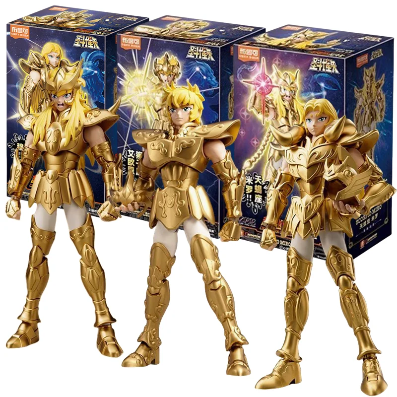 Saint Seiya Action Figure Saint Seiya-Milo Assembling figurines Saint Seiya-Mu Saint Seiya-Aiolia Limited Model Toy Gift