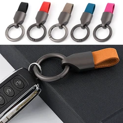 Titanium Cowhide Key Ring Keychain Buckle Pendant Super Lightweight Man Car Keychain Creativity Gift EDC Outdoor Small Accessory