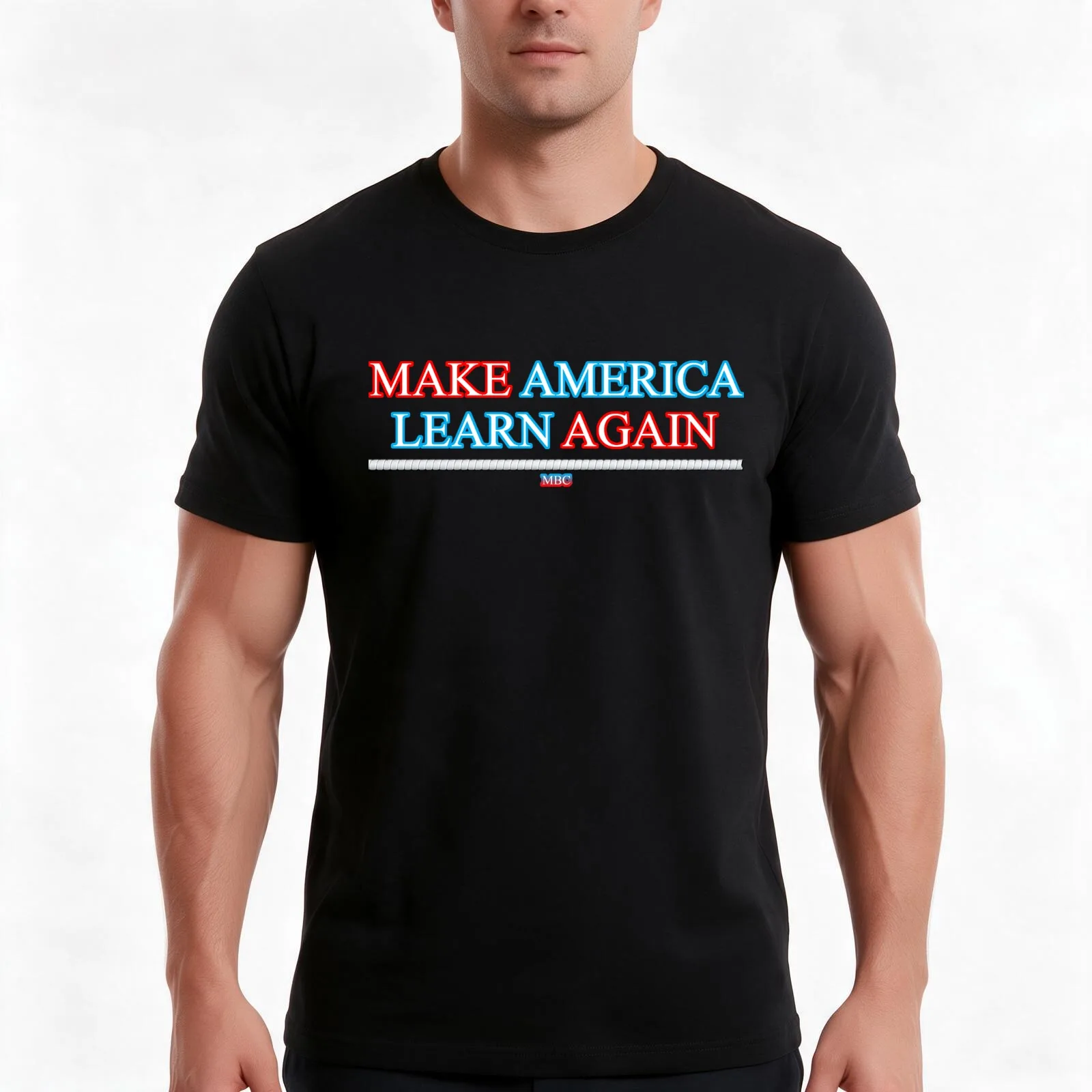 Make America Learn Again T-Shirt, Summer Casual Cotton Tee, Oversized Streetwear Tops, Vintage Graphic Print, Unisex Men Women