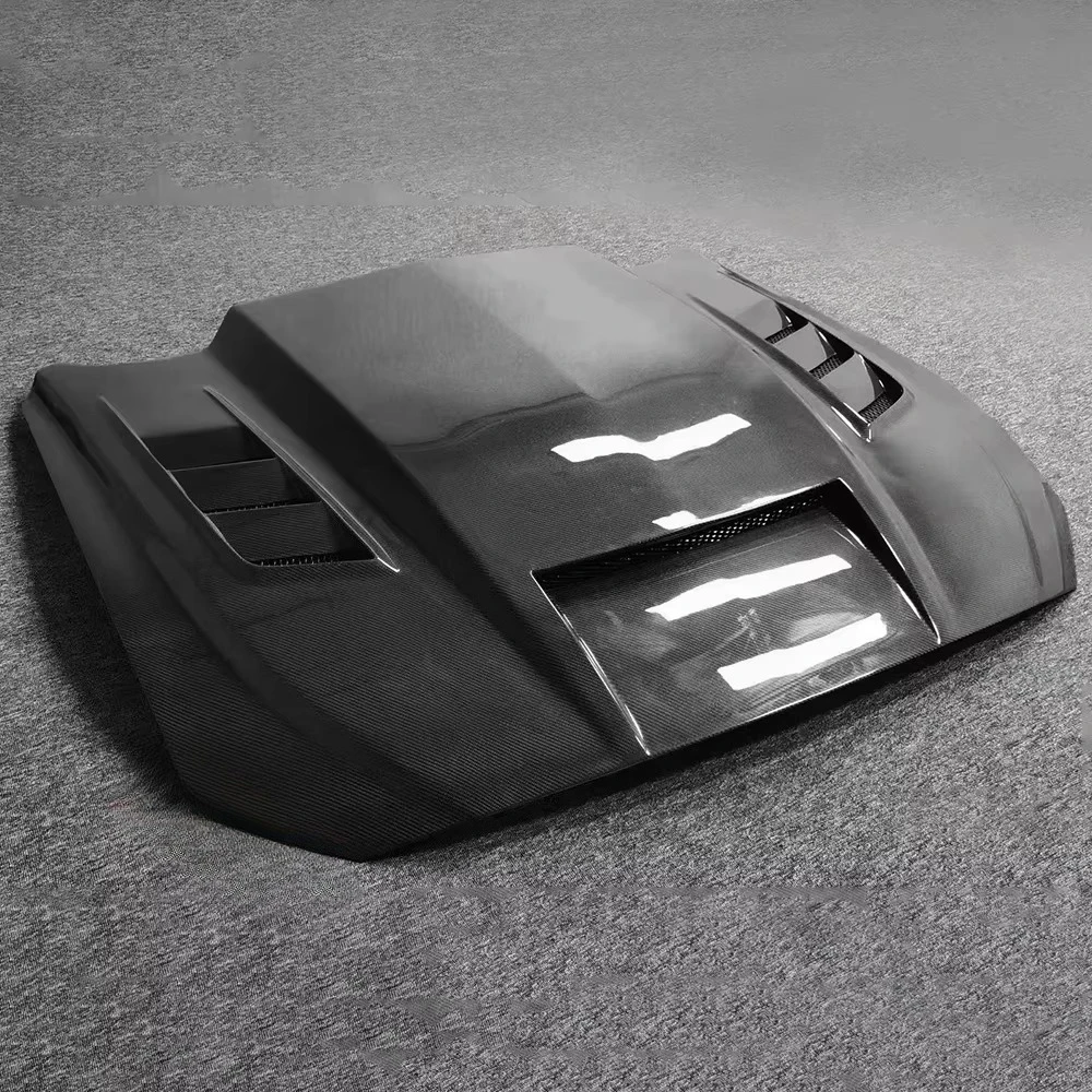 

High Quality New TF-Style High-Polish Carbon Fiber Hood ForMustang