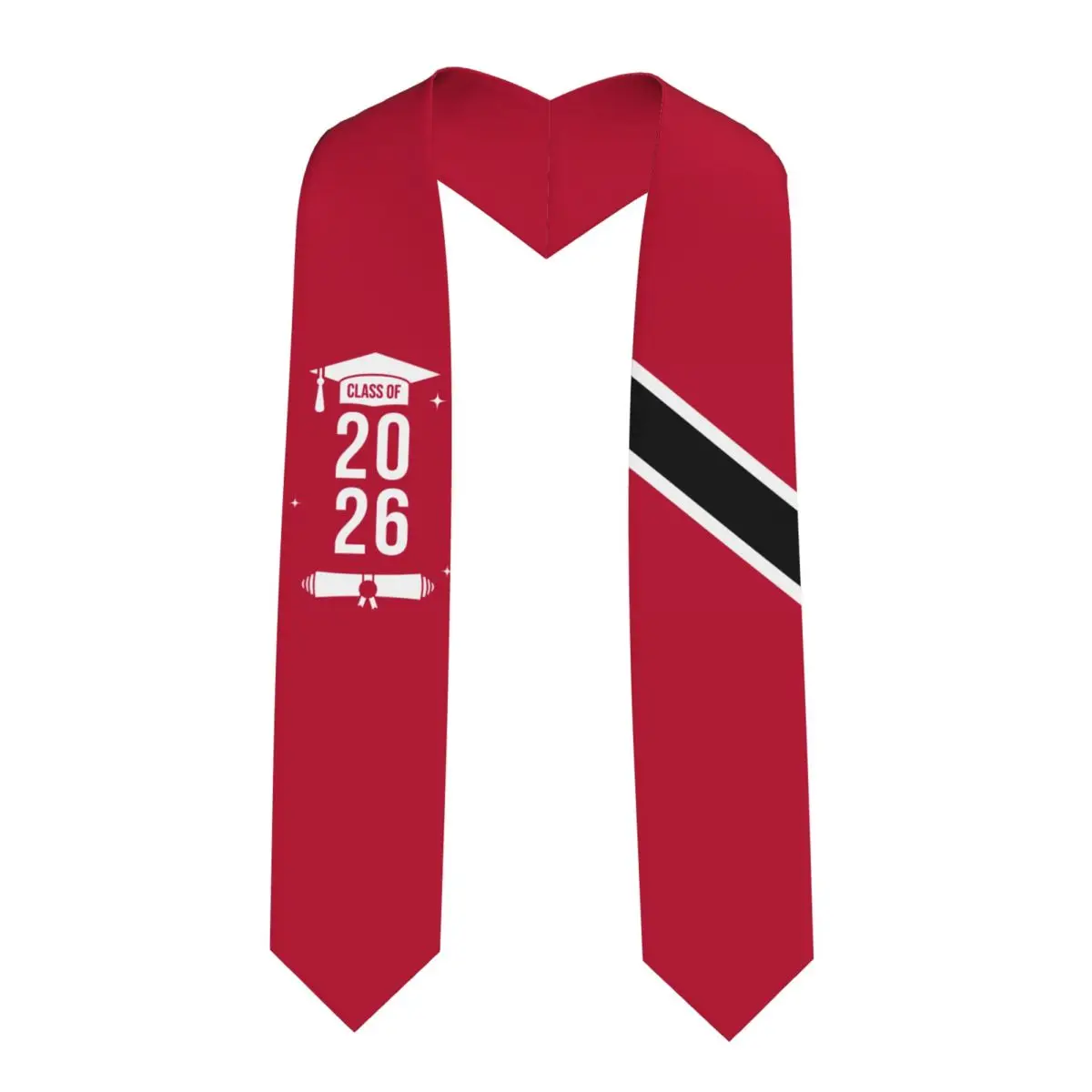 

Class Of 2026 Trinidad And Tobago Flag Graduation Stole Sash Scarf For International Students Proud 183CM Long
