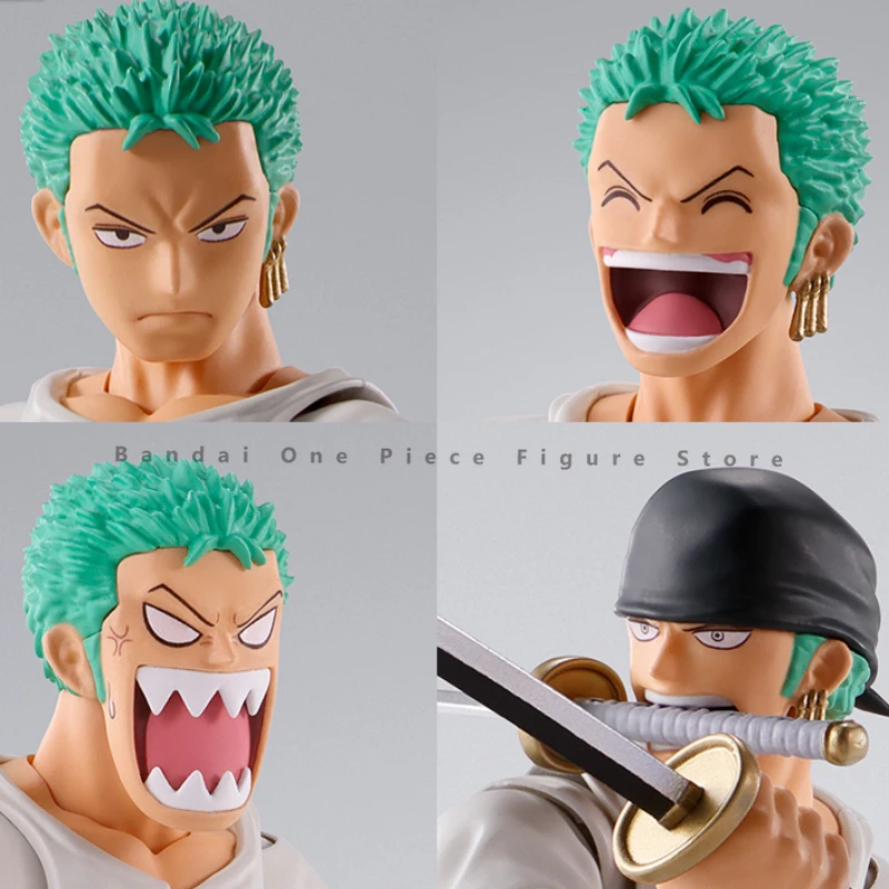 Przedsprzedaż oryginalny Bandai One Piece SHF Roronoa Zoro figurki animacja prezenty Model oryginalny kolekcjoner Anime Hobby zabawki