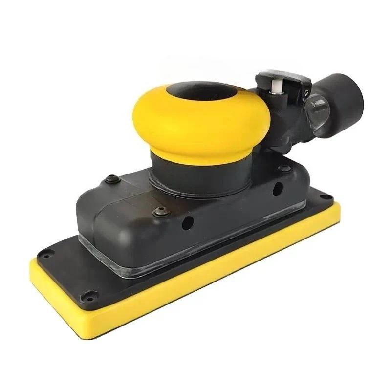 7x198mm Pneumatic Square Air Sander Automotive Polishing Tool Efficient Track Grinder for Car Detailing and Surface Finishing