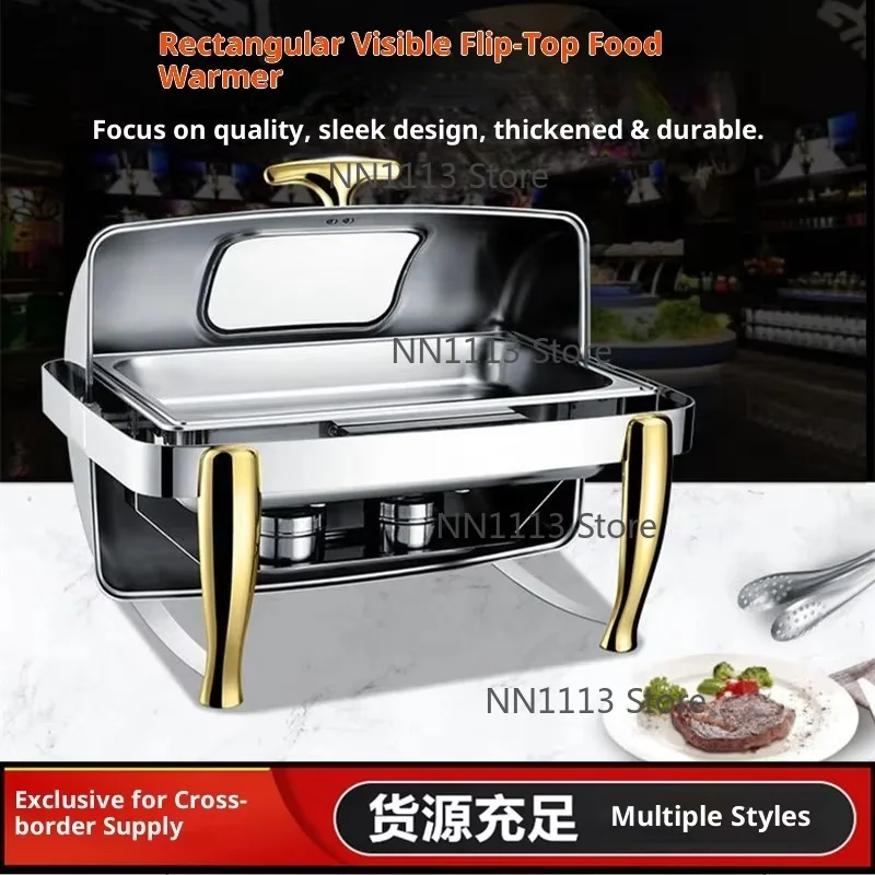 Commercial Stainless Steel Hotel Buffet Warming Stove 9L Capacity Energy Efficient Class Hot Water Circulation Eco-Friendly