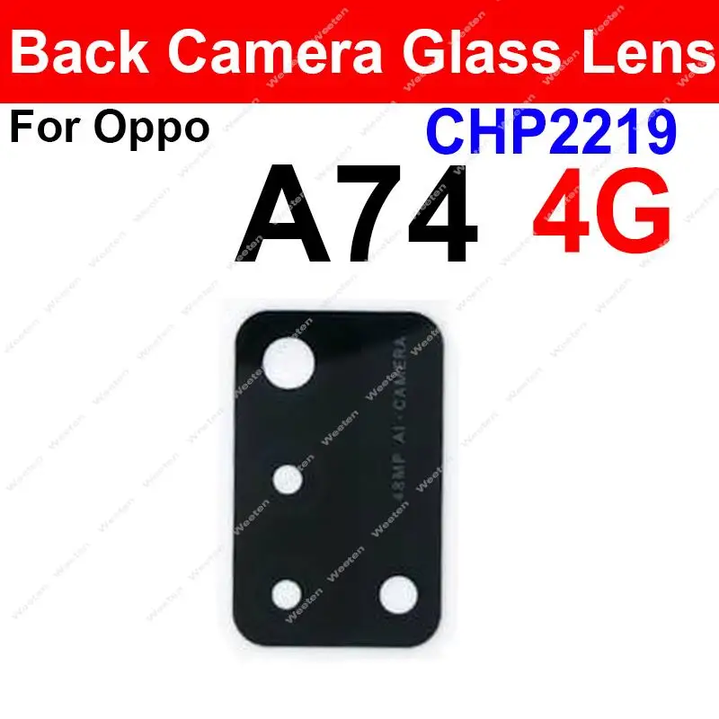 후방 카메라 유리 렌즈 수리 예비 부품, OPPO A72 A74 A92 A93 A94 A95 A96 A97 4G 5G 후방 카메라 렌즈