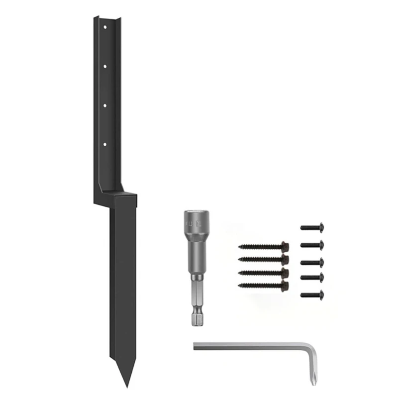 

Thickened Fence Post Repair Kits Fence Post Anchors Ground Spikes Heavy Duty Fence Post Repair Stakes for Wooden Fence