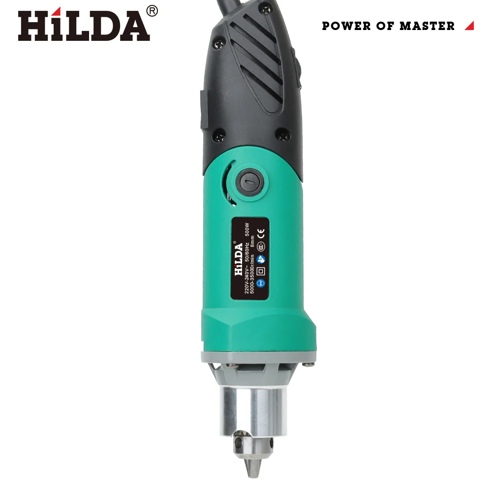 HILDA 500W Elektrischer Schleifer mit Variabler Geschwindigkeit, Multifunktionswerkzeug, Mini-Bohrer, Polier-, Schneid- und Schleifmaschine mit Schleifzubehör – Detail 1