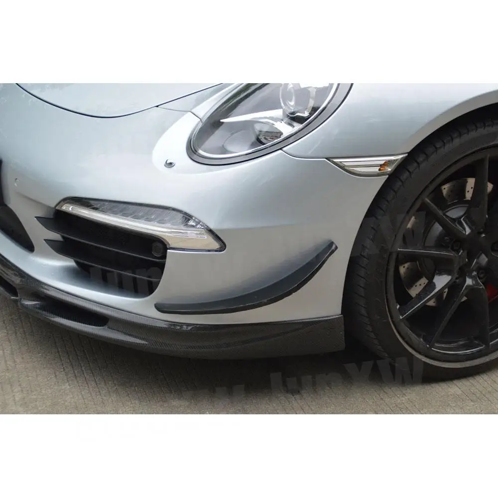 

Carbon Fiber Front Bumper Side Fins Trims Body Spoiler Canards fit for Porsche 911 991 GT3 2012 - 2015 FRP Splitters