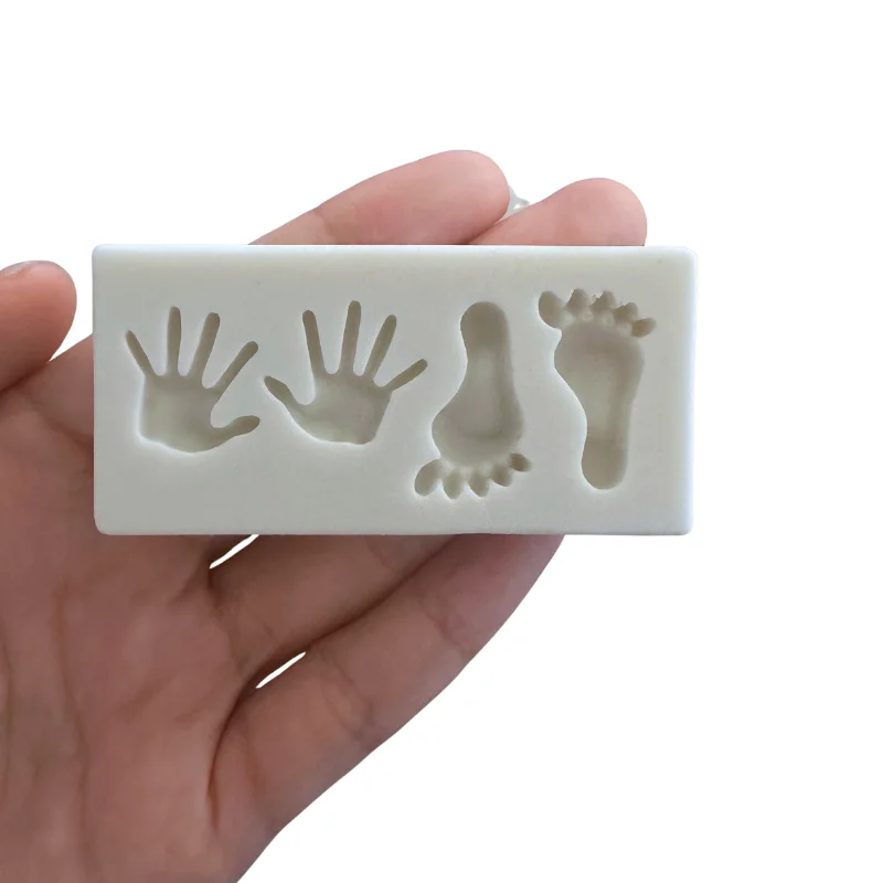 Cake Tool Baby hands feet Silicone Mold Sugarcraft Cookie Chocolate Fondant Tool Clay sugarcraft Mould