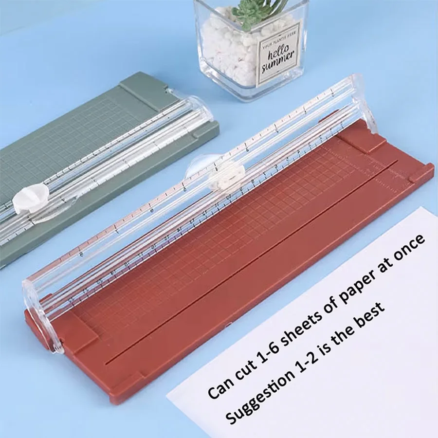 قطعة واحدة من قاطع الورق ثنائي الاتجاه متعدد الوظائف، أداة قطع عملية آلة قطع الورق المحمولة! اللوازم المدرسية والمكتبية