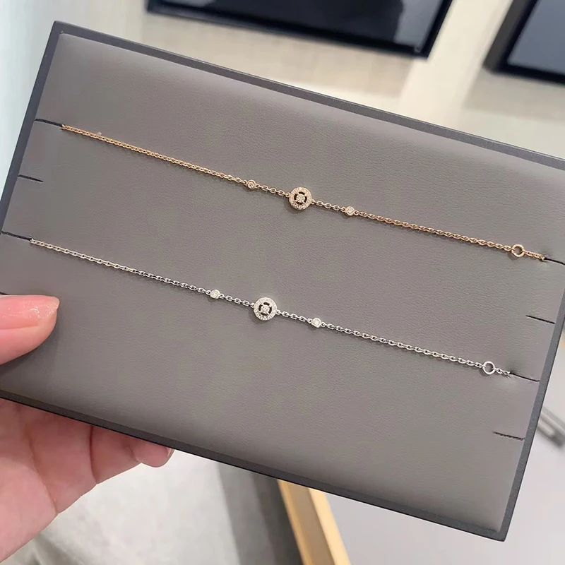 

Лидер продаж 2025, классический круглый браслет из серебра 925 пробы, женский модный простой роскошный ювелирный браслет, подарок на день Святого Валентина для свадебной вечеринки