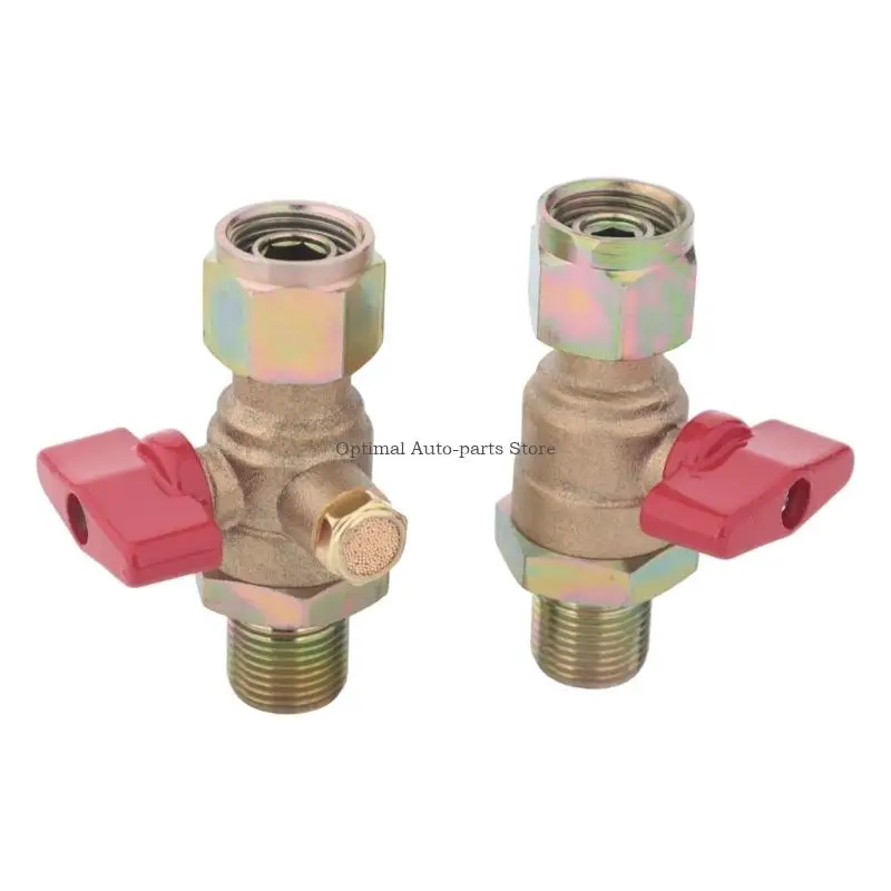 Brake Air Line Shut Off Valves with 2 Threaded End and Wing-Style Control for Mechanical Tasks
