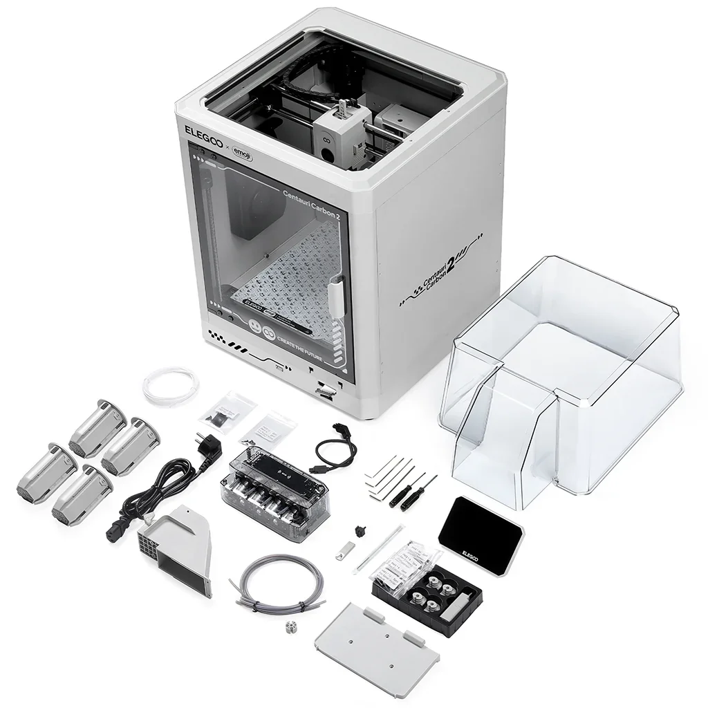 Emoji Centauri Carbon 2 Combo Full Auto Beginner-Friendly CoreXY 500mm/s High-Speed Multi-color FDM 3D Printer