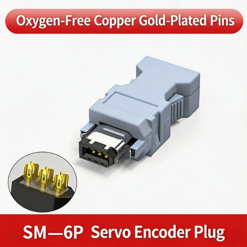  6 Pin Wiring Coupler Part with Plastic Housing for Replacement Use in Automation Wiring and Control Cabinet Maintenance