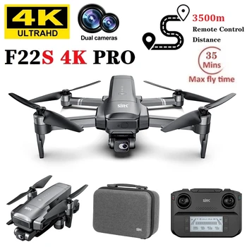 SJRC F22S 4K Pro Drone 3.5KM z laserową kamerą do unikania przeszkód 2-osiowy gimbal EIS 5G WIFI GPS Quadcopter Profesjonalny dron RC