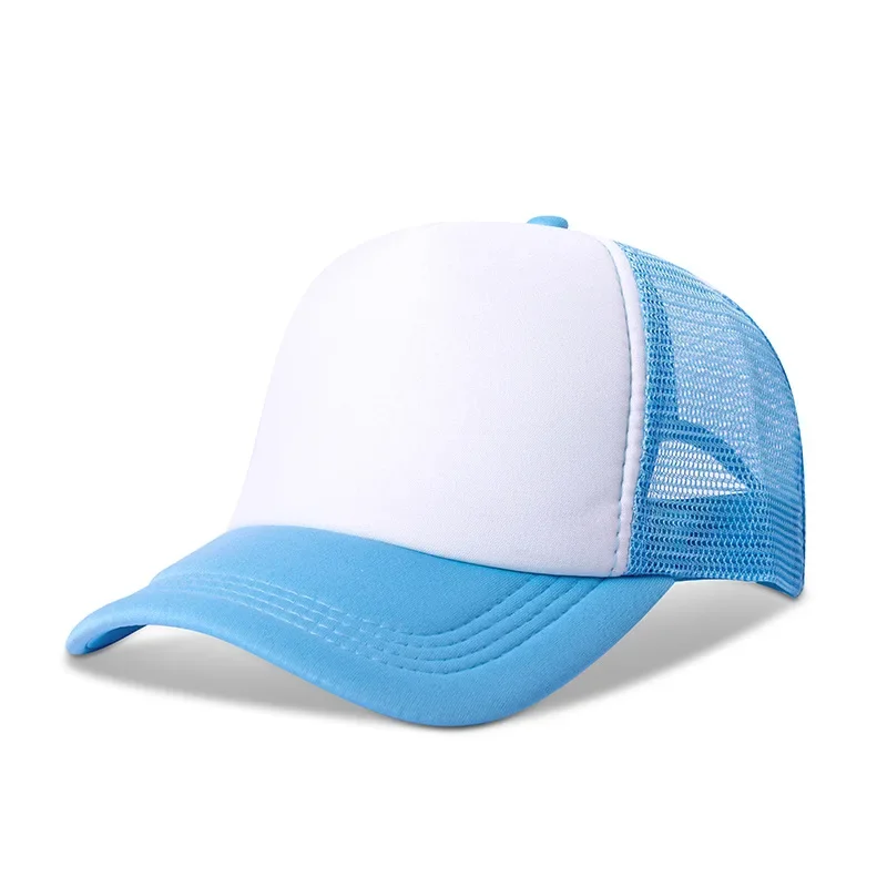 5 unids/lote sublimación multicolor gorras de béisbol para adultos sombreros en blanco para la escuela Camping al aire libre y uso deportivo