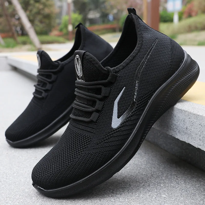 Zapatillas Deportivas Casuales de Poliuretano TEMU 2025 para Hombre, Transpirables, Estilo Coreano, de Corte Bajo, Punta Redonda, Tacón Plano, Sin Cordones