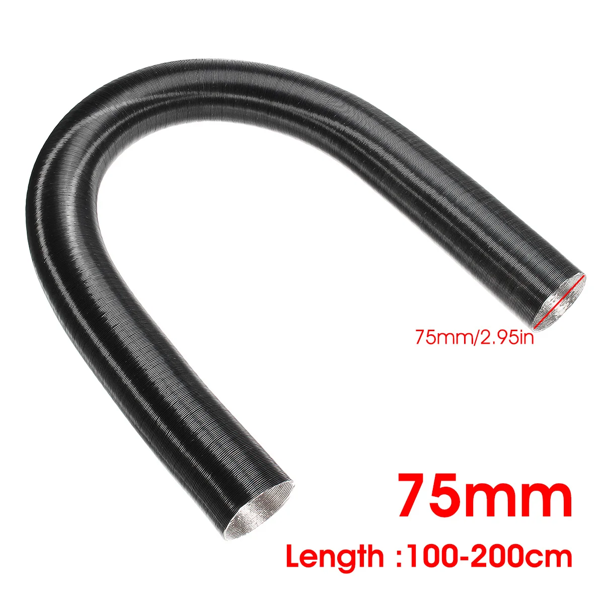 1/2/4pcs 75mm Diesel Heater Ducting Air Pipe Hose Line for Parking Heater For Webasto Dometic Planer