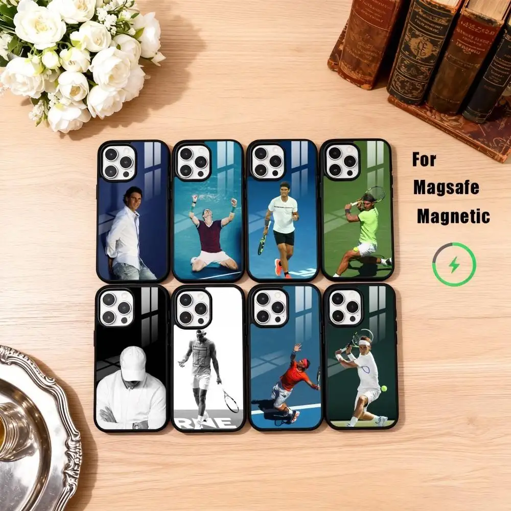 

R-RafaelL N-Nadal Phone Case For iPhone17,16,15,14,13,12,11 Plus,Pro Max Magnetic For Magsafe Wireless Charging