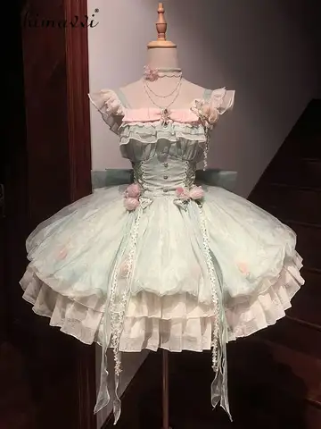 10 best sales grön lolitaklänning - №7