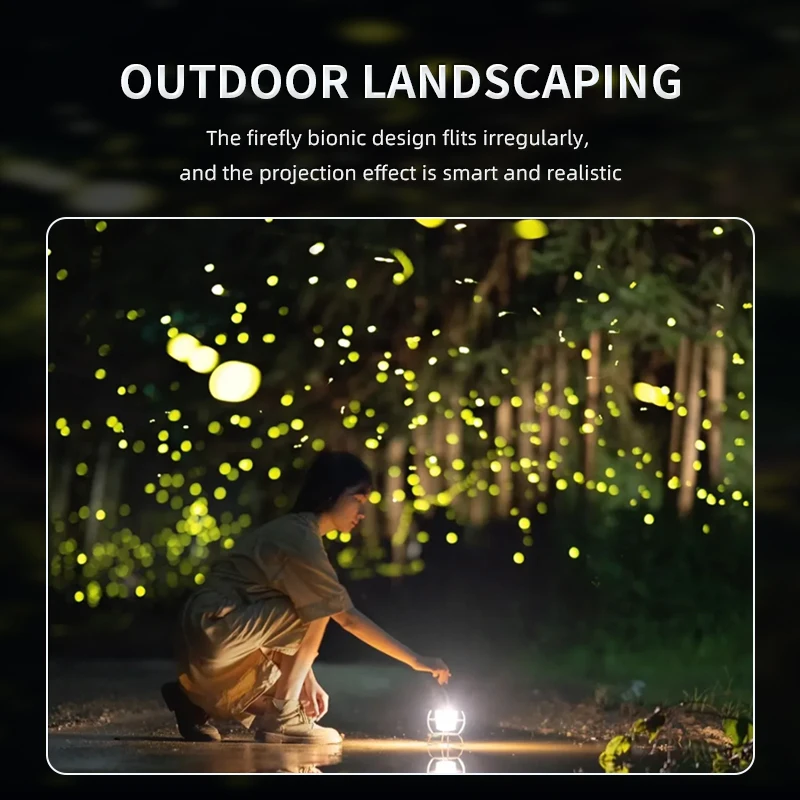 20W dynamic breathing firefly laser projection light outdoor waterproof park lighting projection gobo logo projector